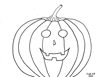 jack o lantern coloring page
